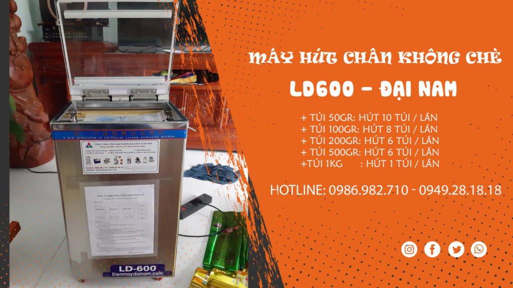 Địa chỉ bán máy hút chân không chè ld-600